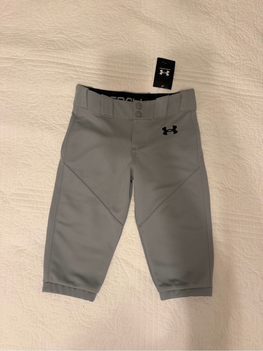 Under Armour Kids' Grey Athletic Baseball/Softball Pants